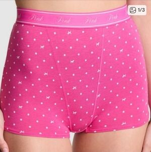 Victoria's Secret Pink Dog Print Women's Boxer Shorts